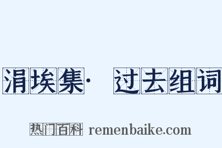 涓埃集·过去组词是什么意思的图片
